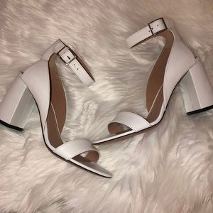 Lewit White High Heel Sandals